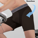 2 Pack Men's Comfort Modal Anti-Chafing Sports Breathable Midway Briefs