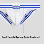 2 Pack Men's Sexy Low-Rise Breathable Trendy Design Lightweight Jockstrap