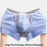 Men's Premium Soft Cotton Pouch Comfort & Breathability Lift System Trunks