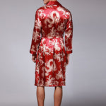Men's Luxurious Satin Printed Robe