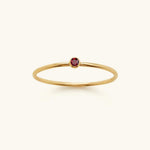 Precious Gemstone Stacker Ring