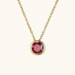 Radiant Gemstone Gold Chain