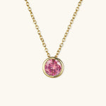Radiant Gemstone Gold Chain