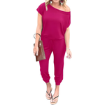 NELLY™ – Off-Shoulder Pocket Casual Jumpsuit