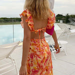 Briella | Floral Ruffle Dress