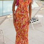 Briella | Floral Ruffle Dress