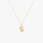 Pearl Initial Pendant Necklace