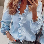 Valerie | Feminine Blouse with Playful Ruffles