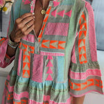Ava - Chic V-Neck Hemp Summer Dress