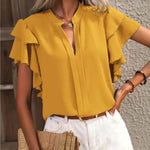 Stevie | Chic Blouse with Elegant Ruffle Sleeves