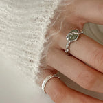 Irregular Liquid Lava Jade Ring