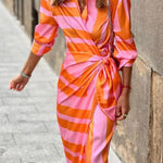 Kaelin | Printed Wrap Dress