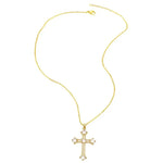 Exquisite Zirconia Cross Necklace