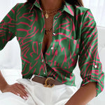 Colleen | Elegant Blouse with Artistic Print