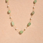 Bohemian Beaded Pearl Chain Necklace