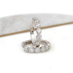 Luxe Fashion Zirconia Hoop Earrings