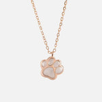 Paw Charm Rose Gold Necklace