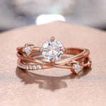 White Gold Zirconia Starry Sky Ring
