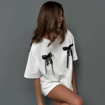 TALIE™ – Cute & Comfy Bow Tee