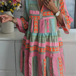Ava - Chic V-Neck Hemp Summer Dress