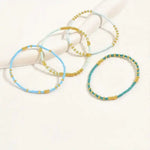 Chic Bohemian Turquoise Beaded Bracelet Set
