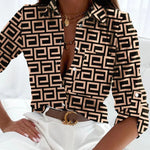 Colleen | Elegant Blouse with Artistic Print