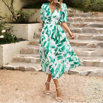 Alexandria | V-Neck Midi Dress