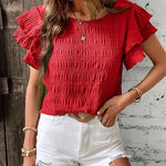 Narcissa | Light & Breezy Blouse with Fun Ruffles