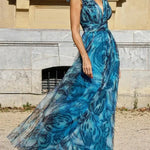 Kamila | Peacock Blue Maxi Dress