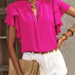 Stevie | Chic Blouse with Elegant Ruffle Sleeves