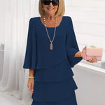Marcella | Elegant Comfort Ruffle Dress