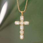 Radiant Gold Cross Necklace