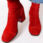 Jet | Square toe heeled boots