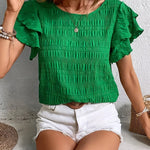 Narcissa | Light & Breezy Blouse with Fun Ruffles