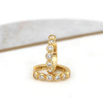 Luxe Fashion Zirconia Hoop Earrings