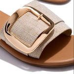 Chic Buckle Slides