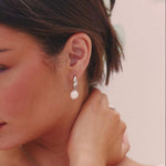 Silver Pearl Drop Earrings