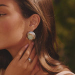 Elegant Silver Circle Earrings