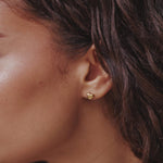 Stylish Mini Heart Gold Earrings