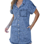 Kaelia | Denim Shirt Dress