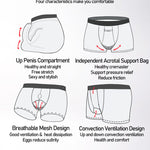 Men's Modal Dual Separate Pouch Trunks