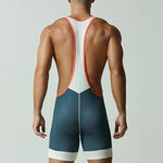 Men's Stretch Fit Gym & Running Anti-Odor Seamless Wrestling Singlet Bodysuit