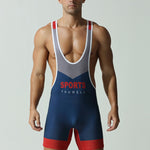 Men's Stretch Fit Gym & Running Anti-Odor Seamless Wrestling Singlet Bodysuit