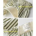 Men's Thin Loungewear Pants Loose Striped Breathable Shorts