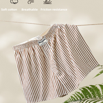 Men's Thin Loungewear Pants Loose Striped Breathable Shorts