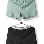 2 Pack Men’s Woven Cotton Boxer Shorts With Button Fly