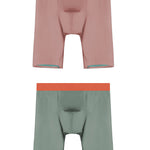 2 Pack Men's Active Flyless Boxer Briefs