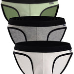 3 Pack Low Rise Soft Briefs With Support Pouch