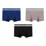 3 Pack Men's Breathable Threaded Fabric Ball Pouch Trunks