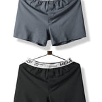 2 Pack Men’s Woven Cotton Boxer Shorts With Button Fly